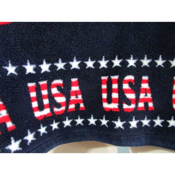 Black Mountain Outdoor USA Flag Fleece Jacket XL Unisex Patriotic Full Zip Warm - Picture 14 of 16